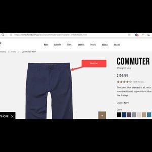 Rhône Mens Commuter Pants, 2 pair, black and blue.